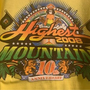 Limited  “Highest Mountain” Japan 2008 10th Anniversary T-shirt and Towel Set